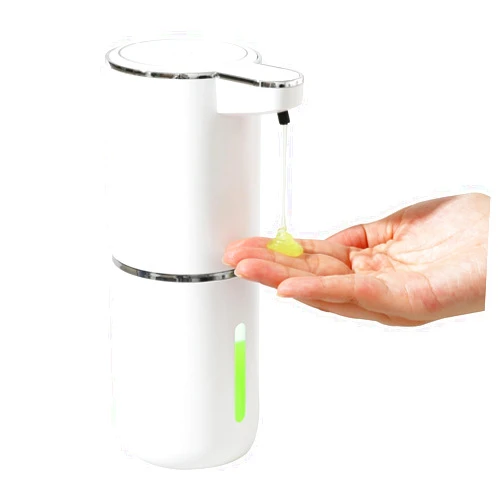 JGAUZNR Automatic Liquid Soap Dispenser -13oz/380ML Wall Mount Soap Dispenser, USB Rechargeable, Touchless Hand & Dish Soap Dispenser Waterproof Pump for Bathroom, Kitchen