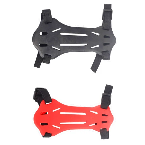 KURUGEILI 2 Pack Rubber Archery Arm Guard Youth Forearm Protector Adjustable 2 Straps Buckles for Kids & Youth Shooting Practice