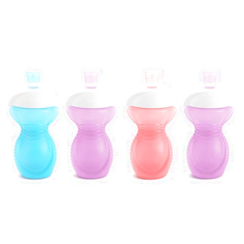 Munchkin® Click LockTM Bite Proof Sippy Cups, 9 Ounce, 2 Packs - Blue/Purple and Pink/Purple