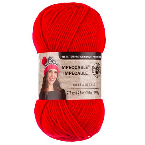 Loops & Threads Impeccable Yarn 4.5 oz. One Ball - Red Hot