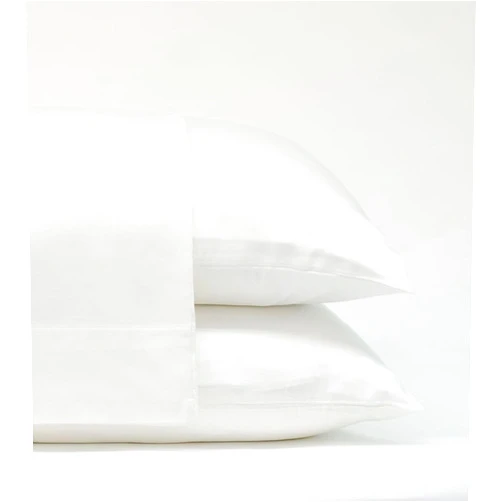 Cariloha Comfy Twill Classic Pillowcase Viscose Standard 2-Piece Set Allergy Resistant Naturally Thermal-Regulating & Breathable 3 Degrees Cooler and Twice as Soft as Cotton White