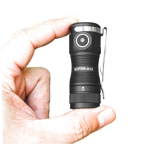 sofirn LED Small Flashlight USB C Rechargeable, SC13 Bright 1300 Lumens EDC Keychain Flashlights with IPX8 Waterproof, Portable Key Ring Mini Flash Light for Everyday Carry Camping Hiking