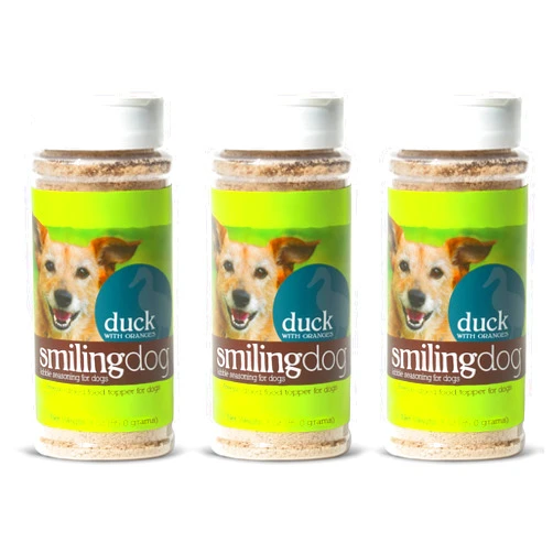 Herbsmith Kibble Seasoning – Freeze Dried Duck – DIY Raw Coated Kibble Mixer - Dog Food Topper for Picky Eaters [Bundle x3 Units]