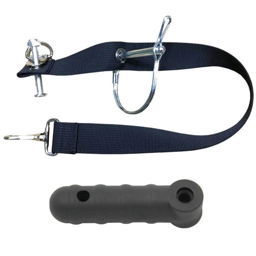 ODIER Steel Hitch and Flex Connector Set for Burley Bike Trailers and Other Similar Tow Arm Trailers (Flex for Square with Strap)