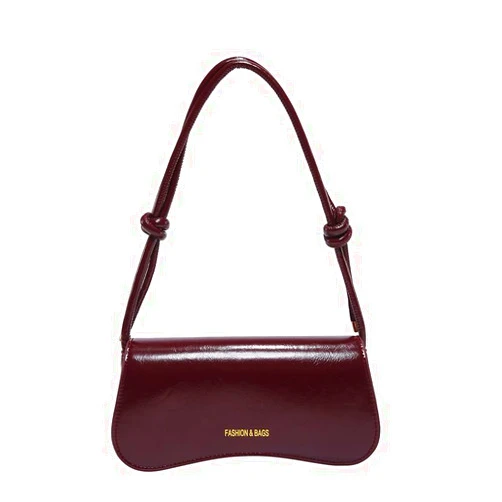 GENERIC Shoulder Bag for women Clutch Hobo Purse Retro Patent Leather Coquette Bags Handbags Burgundy Purses with Adjustable Straps