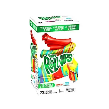 Fruit Roll-Ups An Item of Fruit Roll-Ups Variety Pack (.5 oz, 72 ct.) - Pack of 1 - Bulk Disc