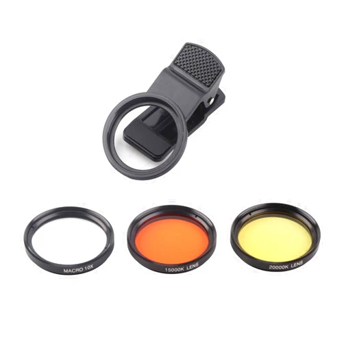 Zerodis Fish Photography Lens, Smartphone Camera Lens Filter Accessories with Macro for Coral Reef Aquarium Photography