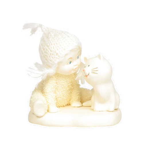 Department 56 Snowbabies Classics Chatty Catties Figurine, 3 Inch, White