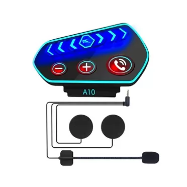 O-Best OBEST Motorcycle Helmet Bluetooth Headset, Incoming Call Broadcast Outdoor Headset, Ultra-Thin & High Sound Quality Speakers, Motorcycle Headset with Voice Assistant