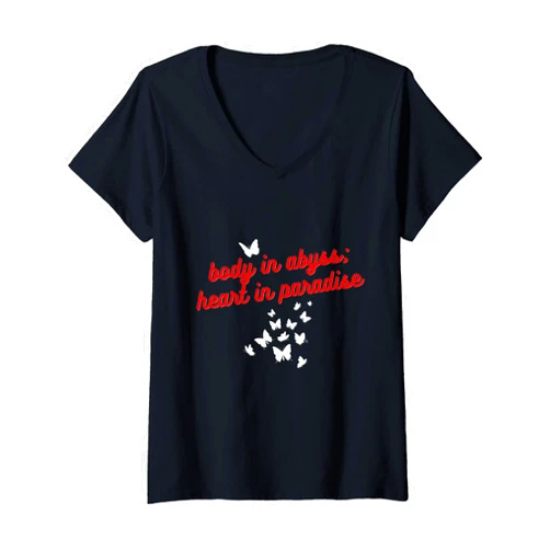 Xie Lian Quote, Dianxia, TGCF, Tian Guan Ci Fu Womens Body in Abyss Quote, Dianxia, TGCF, Tian Guan Ci Fu V-Neck T-Shirt