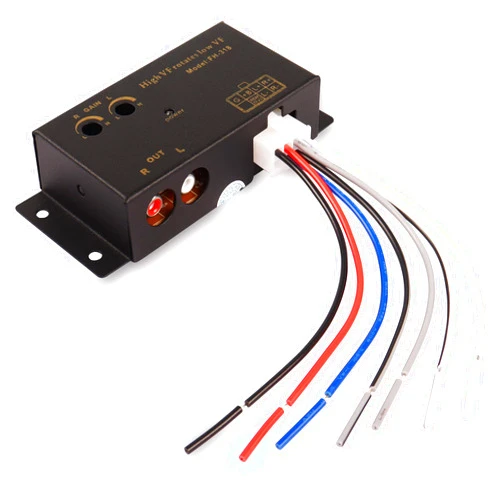 XMSJSIY Car Audio High to Low Converter Adapter Line Input to RCA Stereo Output Coverter for Car Subwoofer Amplifier Stereo -1 Pcs