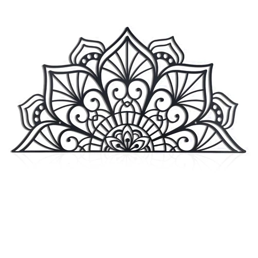 OYEFLY Metal Mandala Wall Art,Vintage Wall Decor (Black Large)