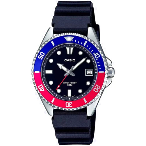 Casio Men's Dive Watch - MDV-10-1A2VDF Black Dial