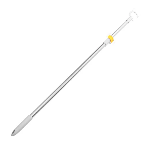 BUGUUYO Telescopic Hanger Washing Line Prop Adjustable Closet Pole Extendable Reach Poles Telescopic Clothing Hook Pole Retractable Closet Pole Stick Dress Metal Aluminum Alloy