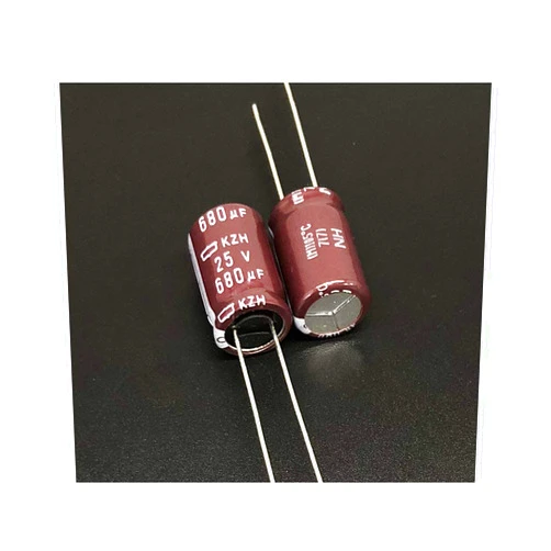 ProIcWorld 100pcs 680uF 25V Nippon NCC KZH Series 10x16mm Ultra Low impedance 25V680uF Aluminum Electrolytic Capacitor