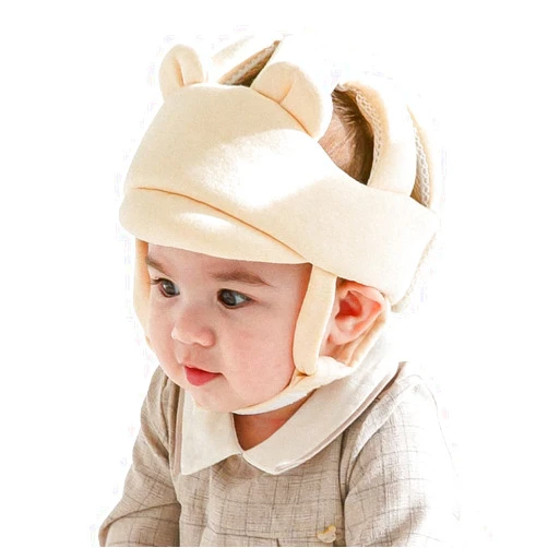 AGUARD Organic Baby Head Protector- Baby Helmet GOTS Certified Cotton, Adjustable & Ultra-Lightweight Head Protector for Crawling & Walking Infants, Toddlers