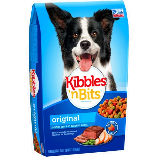 Kibbles 'N Bits Original Savory Beef & Chicken Flavors Dry Dog Food, 3.5-Pound (Pack Of 6)