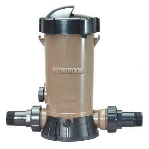 Swimline HYDROTOOLS By SWIMLINE 8750 Super Premium In-Line Automatic Chlorine Feeder Chlorinator Adjustable Output 9.0 Lbs Capacity | Universal Compatibility | Above Ground & Inground Swimming Pool Bromine