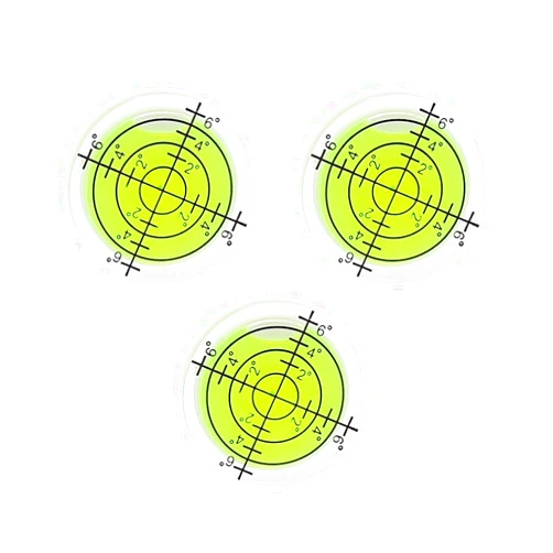 YMGBHNKJLS 3Pcs Small Circular Bubble Levels 32x7mm Round Spirit Level Measuring Layout Tools Levels