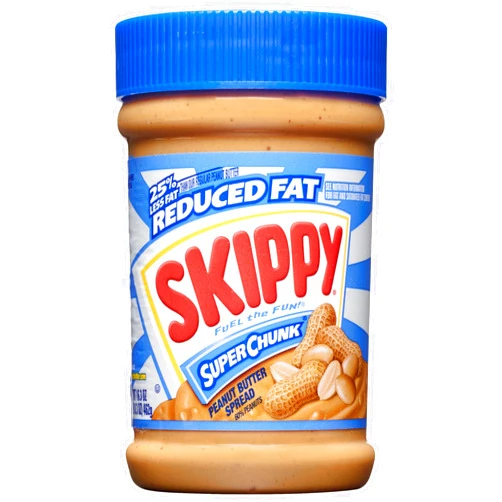 SKIPPY Reduced Fat SUPER CHUNK Extra Crunchy Peanut Butter Spread, 16.3 Ounce