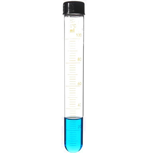 YMXHYC Screw Cap 5ml 10ml 15ml 20ml 25ml 30ml 50ml 100ml Glass Graduated Test Tube Labrotary Glassware Experiment(Size:10ml 10 PCS)