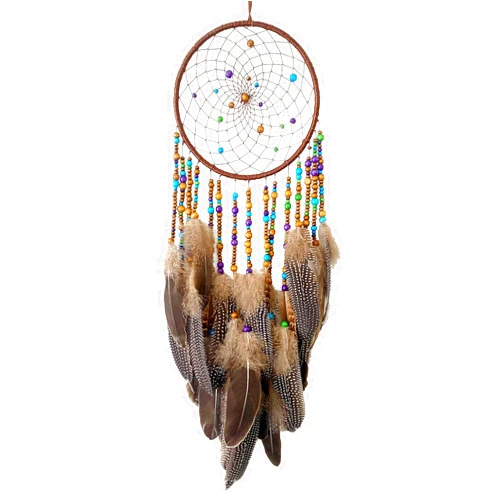 HOLSM-III Large Dream Catcher for Girls, Dream Catchers for Boys, Dream Catcher Wall Decor, Nature Feather, Handmade Dreamcatcher for Bedroom Dorm Decor - HOLSM-III