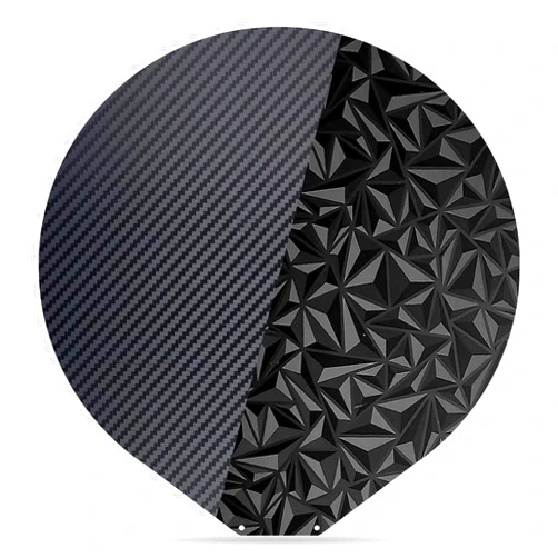 Shion.Kwoo Round 270mm in Diameter Flsun T1 Pro,Super Racer Build Plate Double Sided Flexible Spring Steel PEO PET Sheet for FLSN Super Racer,QQ,QQ-S,QQ-S-Pro Printer