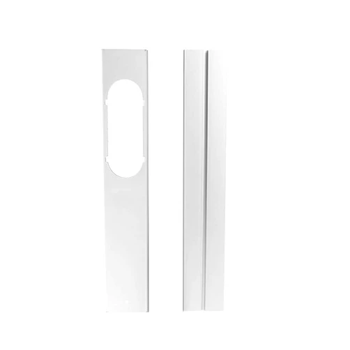 Dapuly 2 x Universal Mobile Air Conditioning Adjustable Window Sealing Plate Rail Baffle PVC Window Adapter Plate for Sliding Window Door