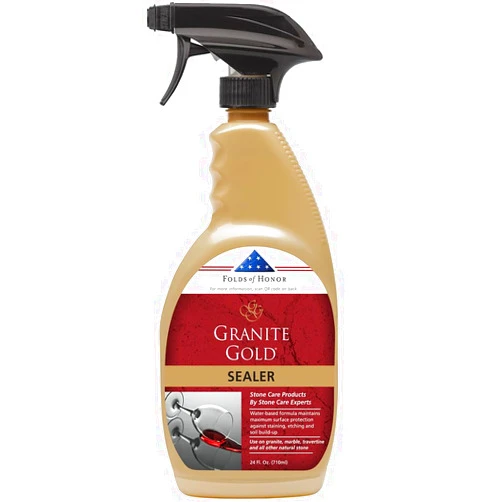 Granite Gold Water-Based Sealer Spray Protection for Granite, Marble, Travertine, Natural Stone Countertops, 24 Fluid Ounces, 1-Pack