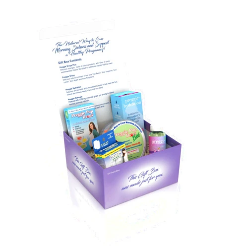 Three Lollies Preggie Gift Box - Natural, Pregnancy Nausea Relief Essentials with Anti-Sickness Lozenges, Hydration Packets, Ginger Capsules, & Anti-Nausea Bands for Morning Sickness