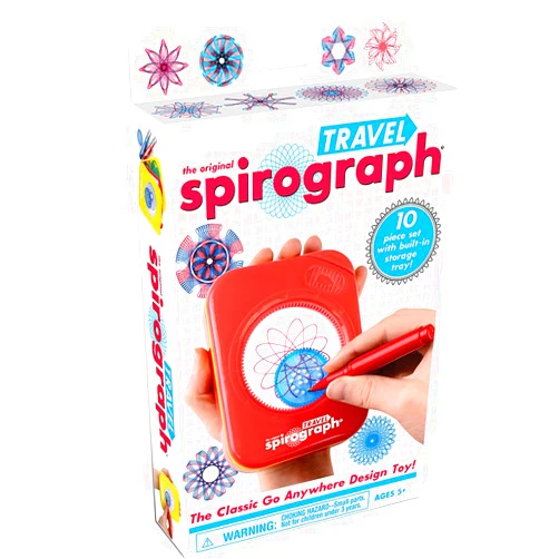 Spirograph Travel — The Classic Way to Make Countless Amazing Designs — Travel Art Activity On The Go! — for Ages 5+