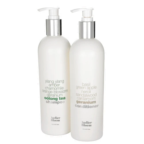 Kimpton Style Atelier Bloem Hair Care Set with Oolong Tea Shampoo and Geranium Conditioner - Kimpton Hotel Collection - 16 oz. Bottles