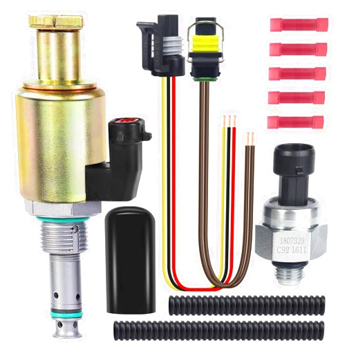 XIAORENWU 7.3 IPR Valve Injector Pressure Regulator & ICP Sensor 7.3 Powerstroke with Pigtail Compatible for Ford F250 F350 F450 F550 / Super Duty E350 E450 E550 / Excursion F650 F750 NO# F81Z9C968AA 1841217C91
