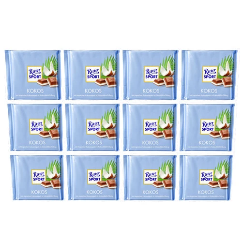 Ritter Sport Kokos,3.52 Ounce (Pack of 12)