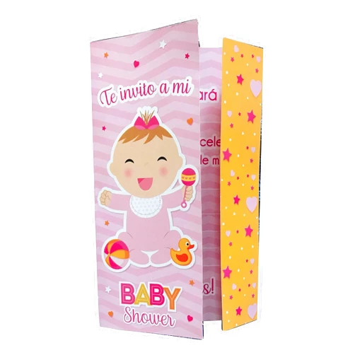 EMPORION Baby Shower Invitation It's a Girl Invitacion in Spanish 20 Invitations
