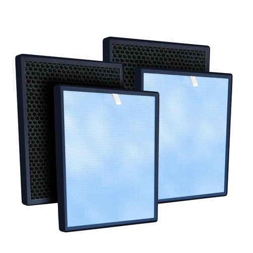 KEYINGXUAN 2 Sets HSP001 Replacement Filter Compatible with HATHASPACE HSP001 Smart Air Purifier, 4 Stage Filtration of Fine Pre-Filter, 4 in 2 H13 True HEPA Filter with Activated Carbon Filter, Cold Catalyst