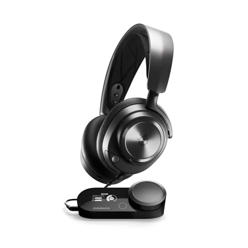 SteelSeries Arctis Nova Pro Multi-System Gaming Headset - Premium Hi-Fi Drivers, Hi-Res Audio - 360° Spatial Audio - GameDAC Gen 2 - ESS Sabre Quad-DAC - Stealth Retractable Mic - PC, PS5, PS4, Switch