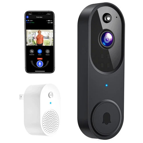 Occuwave 1080P Video Doorbell Camera Wireless, Cloud Storage, Live View, 2-Way Audio, Night Vision, Chime Ringer Included, 2.4G WiFi, Rechargeable Battery, Outdoor Indoor Surveillance