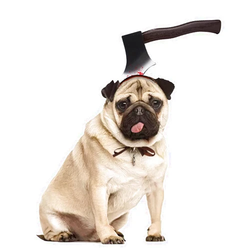 Holiberty Pet Cat Dog Halloween Costume Horror Weapon Headbands, Scary Bloody Ax Scissors Headwear Hat Cap for Dogs Cats Halloween Party Decoration Funny Cosplay Props Makeup Headgear Costumes Accessories