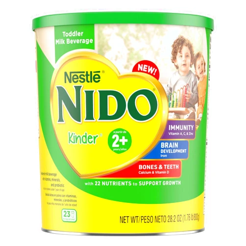 Nido Nestlé NIDO Kinder Toddler Milk Beverage Powder Mix, 2 + Years, 23 Servings per Container, 28.2oz