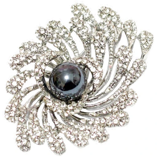 Newstarfactory Elegant fireworks Corsage Brooches Jewelry for Women Fashion Pearl Costume Broaches and Pins