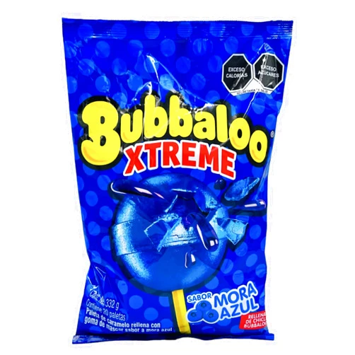 Addams Bubbaloo Xtreme Blue Berry - Mora Azul (From Mexico)