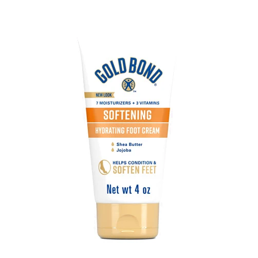 Gold Bond Softening Foot Cream, 4 oz., With Shea Butter to Soften Rough & Dry Feet