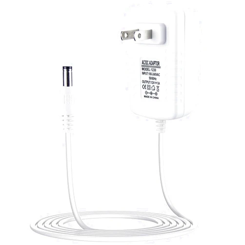 Smays 12V 3A Power Cord Replacement for 4moms mamaRoo 4, RockaRoo Baby Swing, AC Adapter Charger White