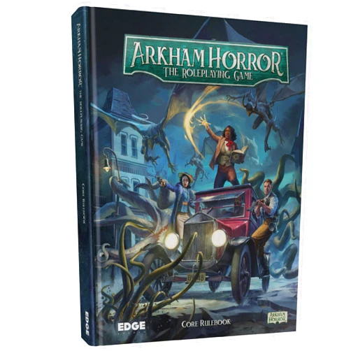 Edge Studio Arkham Horror The Roleplaying Game CORE RULEBOOK - Dive into 1920s Arkham's Mysterious World! Immersive RPG Adventure for Kids & Adults, Ages 14+, 2-6 Players, 1+ Hour Playtime, Made by EDGE Studio