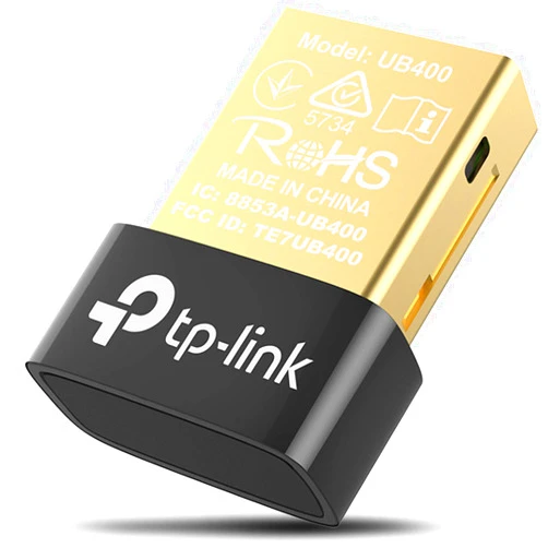 TP-Link USB Bluetooth Adapter for PC, Bluetooth 4.0 Dongle Receiver, Plug & Play, Nano Size, EDR & A2DP Technology, Supports Windows 11/10/8.1/8/7/XP for Desktop, Laptop, PS4/ Xbox Controllers (UB400)