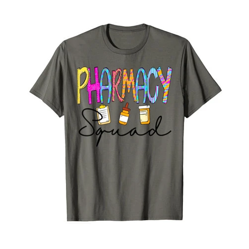 Pharmacy Squad Pharmacy Technician Tees Funny Pharmacy Squad Tech Pharmacist Technician Healthcare T-Shirt