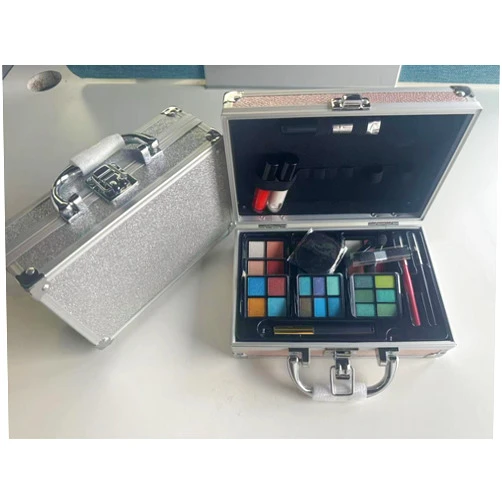 AOLIKOKO All In One Full Makeup Kit for Women,Professional Makeup kit,Multipurpose Makeup Sets, Beginners and Professionals Alike (silver)