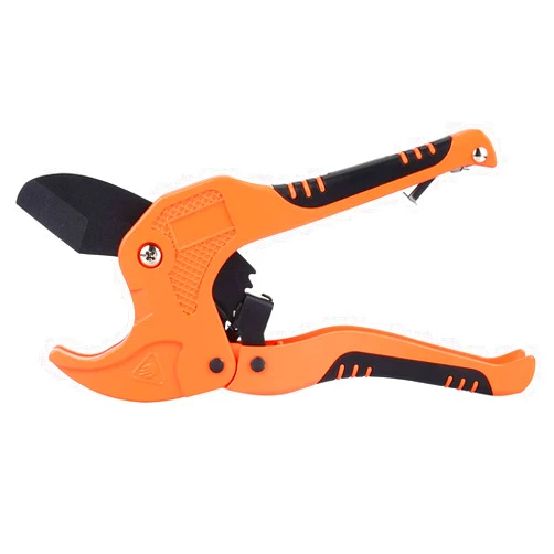Jucoci Pipe and PVC Cutter, One-hand Fast Tube Cutting Tool, Ratcheting Drive Cutter for Cutting 1-5/8 inches (42mm) Plastic (PP, PVE, rubber hose)