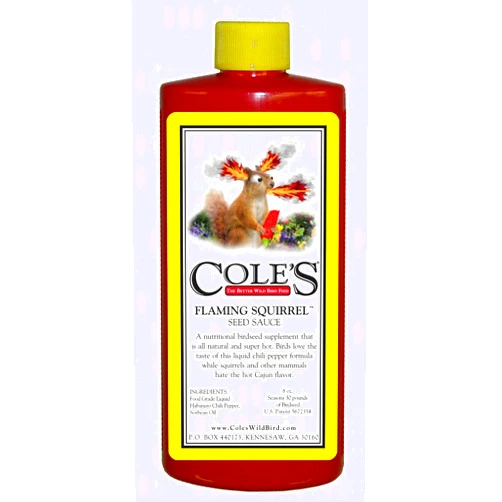 COLE'S THE BETTER WILD BIRD FEED Cole's FS16 Flaming Squirrel Seed Sauce, 16-Ounce